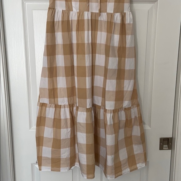 NWT Who What Wear Check Bell Sleeve Midi - Picture 4 of 12